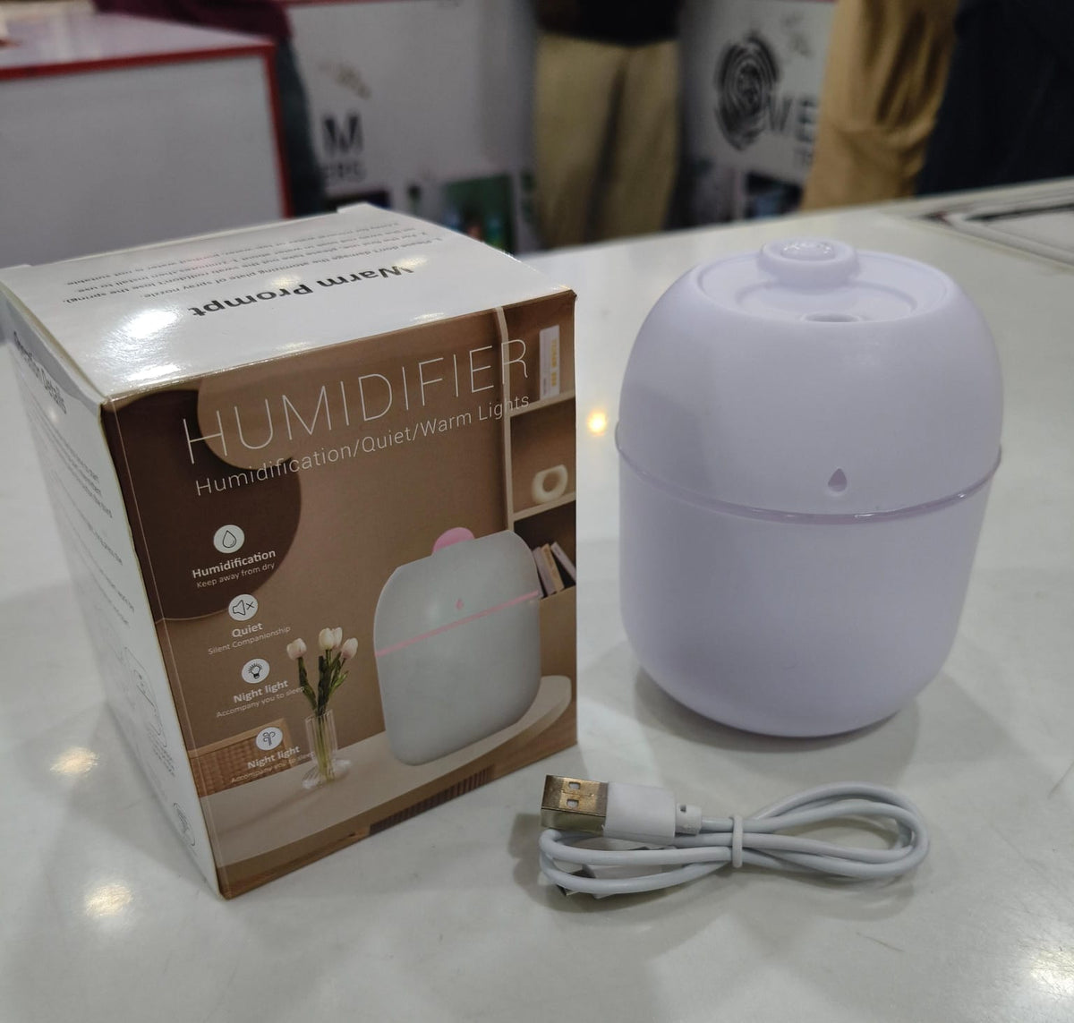Mini Air Humidifier & Cool Mist Diffuser, 250ml