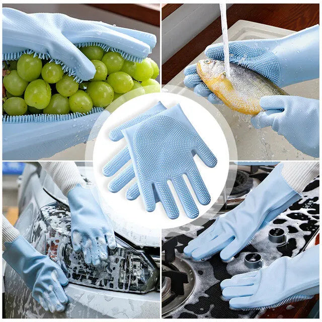 Silicone Washing Gloves