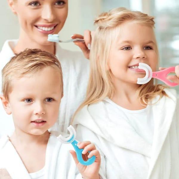 U-Shaped Silicone Kids Toothbrush