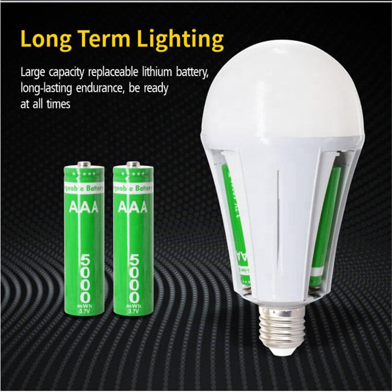 Rechargeable LED Bulb With Removable Battery
