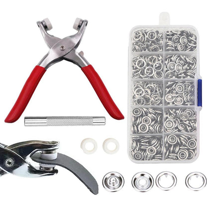 Metal Tich Button Machine, With 50 Buttons