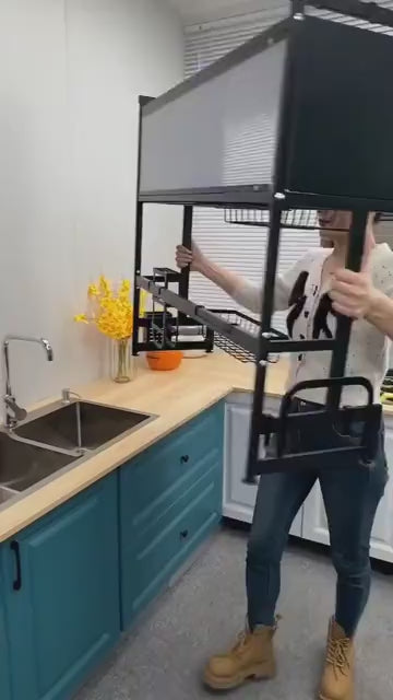 Over The Sink Kitchen With Cabinet Door