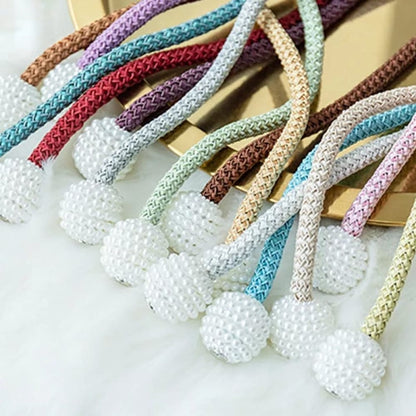 Pearl Magnetic Curtain Tiebacks Holders, 2 PCs