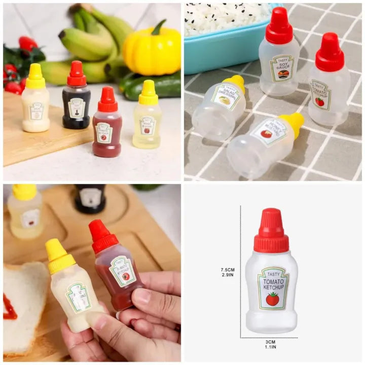 Refillable Ketchup And Sauce Bottle, Pack Of 2