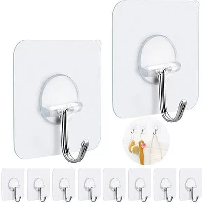 Self-Adhesive Hanging Hook, Pack Of 10