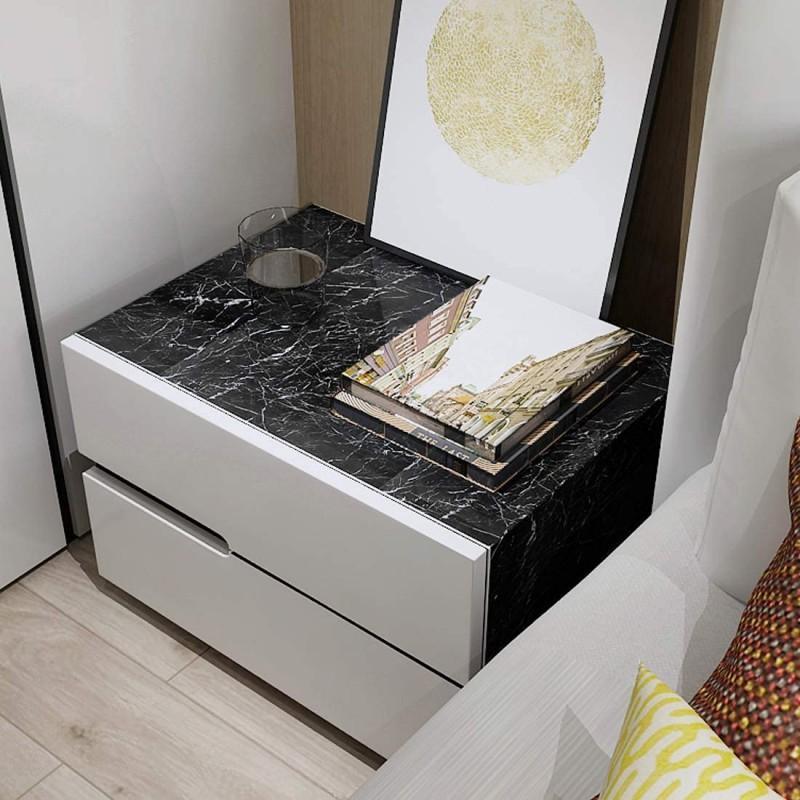 Self-Adhesive Black Marble Sheet