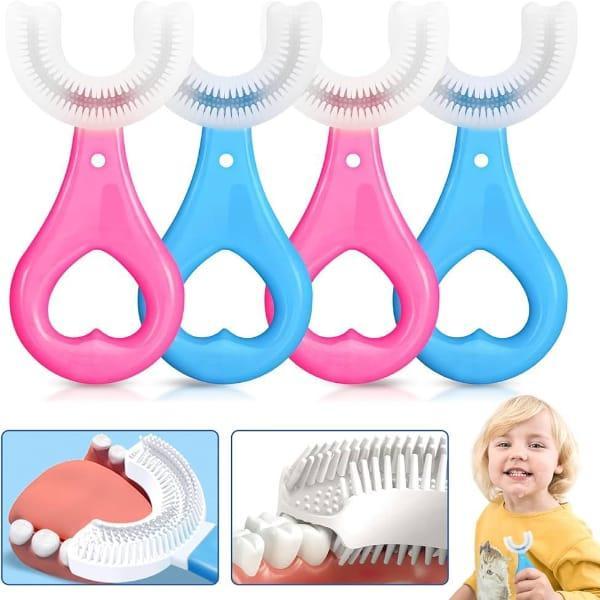U-Shaped Silicone Kids Toothbrush