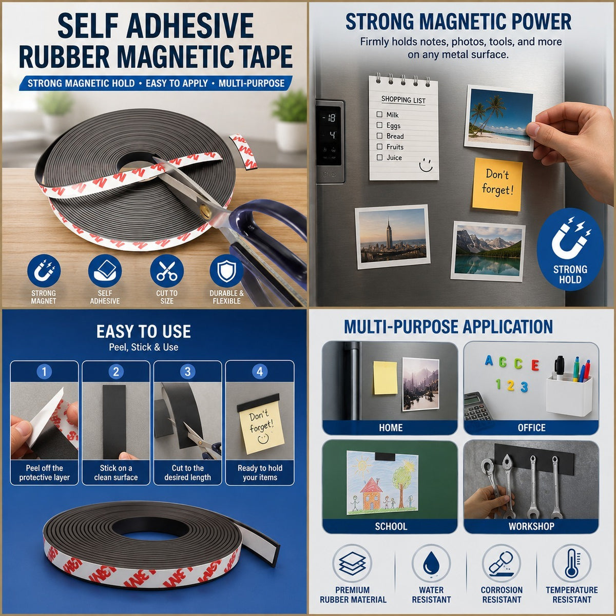 Self-Adhesive Magnetic Tape