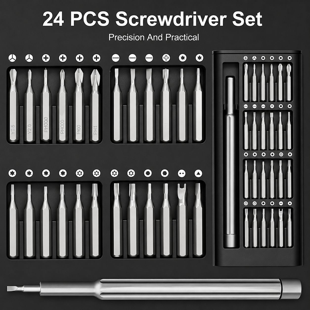 24 in 1 Screw Driver Set