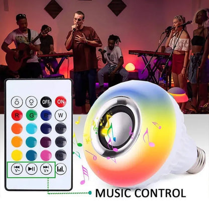 LED Music Bulb With Bluetooth Speaker