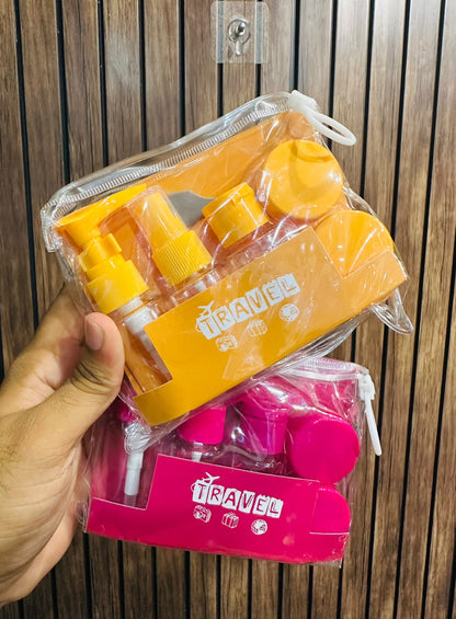 6-in-1 Travel Kit With Clear Zipper Pouch