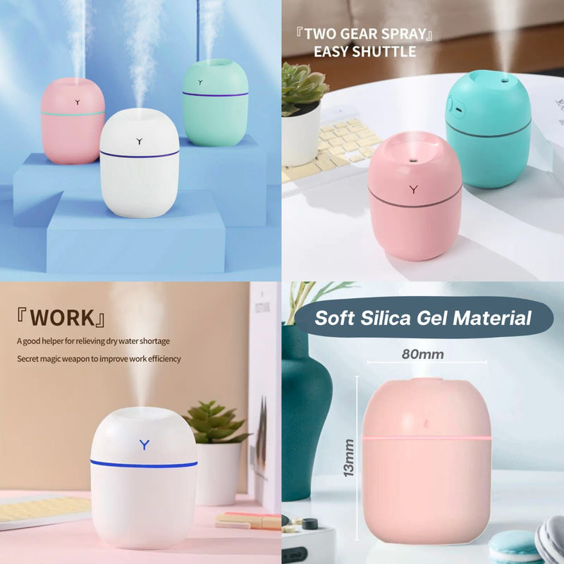 Mini Air Humidifier & Cool Mist Diffuser, 250ml
