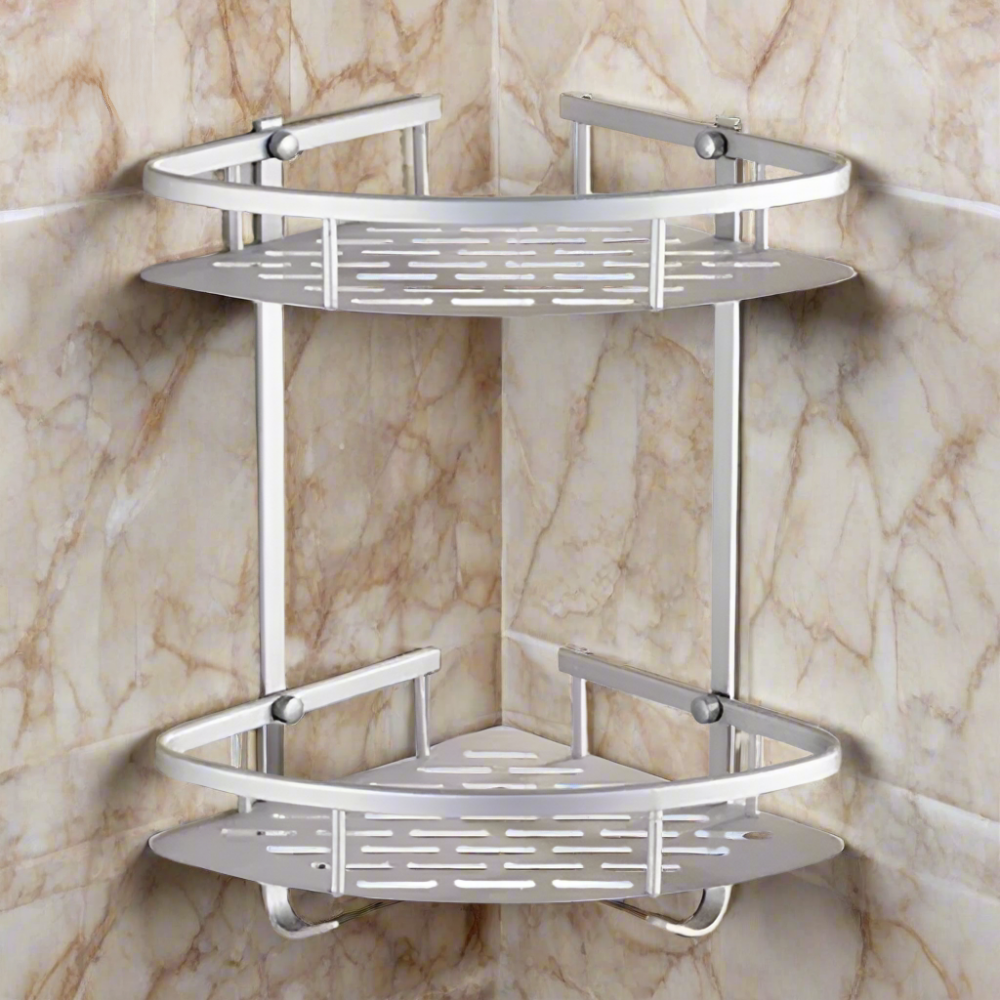 2-Tier Aluminum Corner Rack