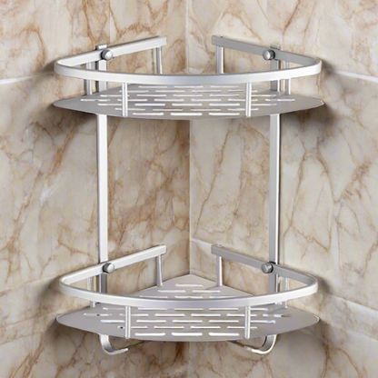 2-Tier Aluminum Corner Rack