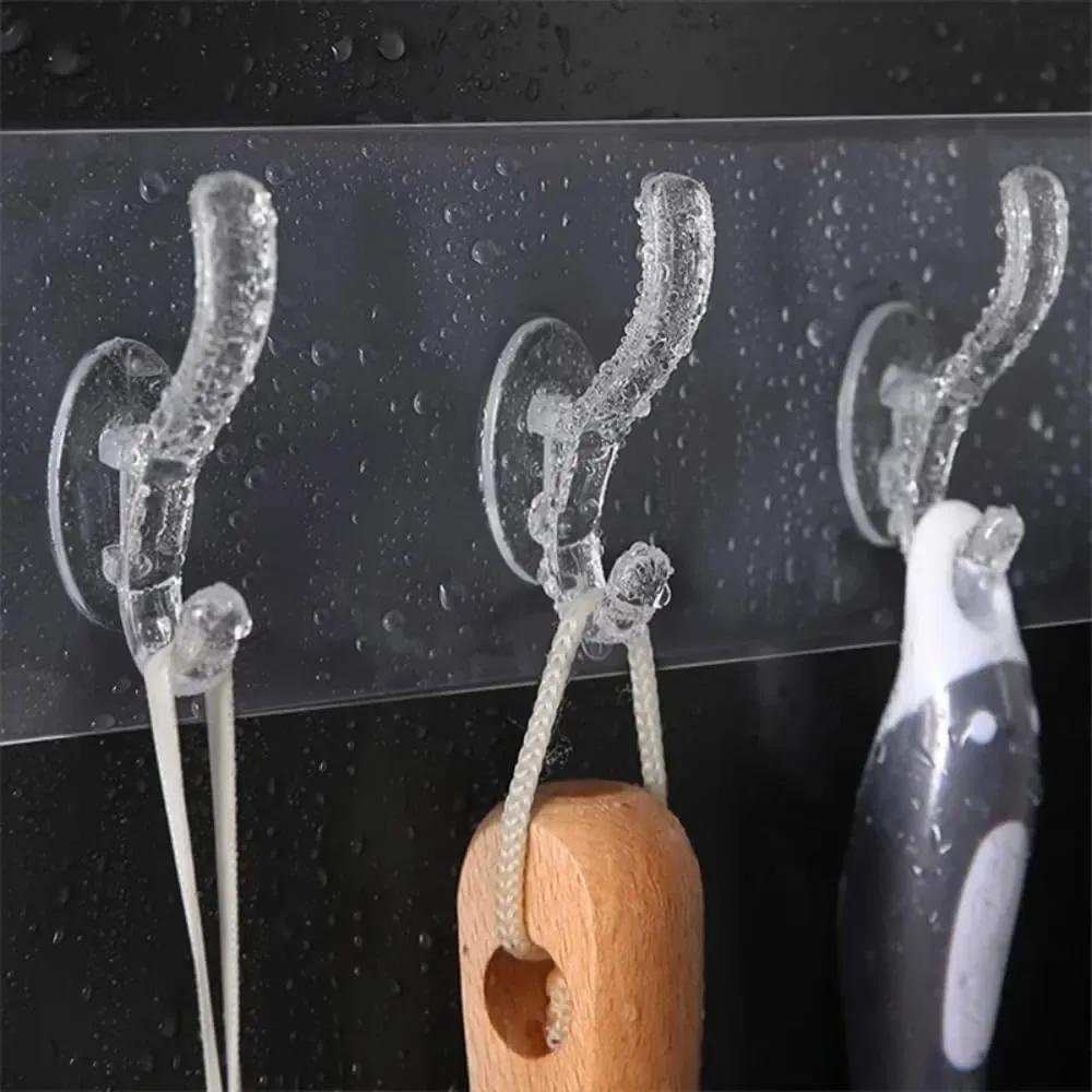 Self-Adhesive Transparent Hook Patti, Pack Of 2
