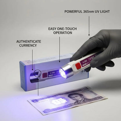 USB Rechargeable UV Light Currency Detector