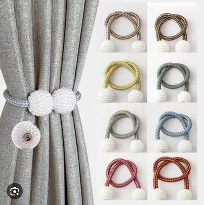 Pearl Magnetic Curtain Tiebacks Holders, 2 PCs