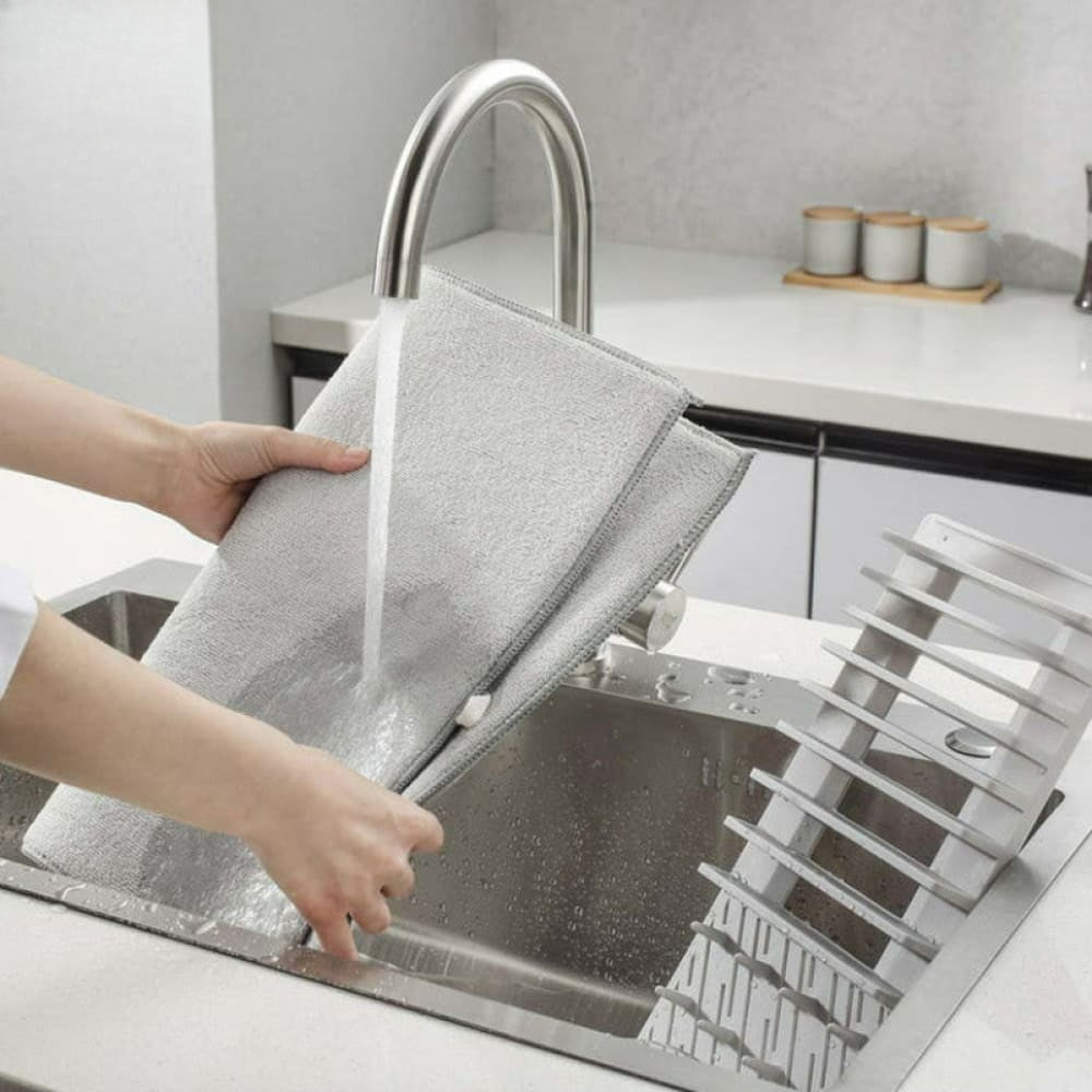 Foldable Dish Drying Mat with Rack