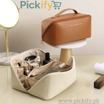 Leather Cosmetic Pouch