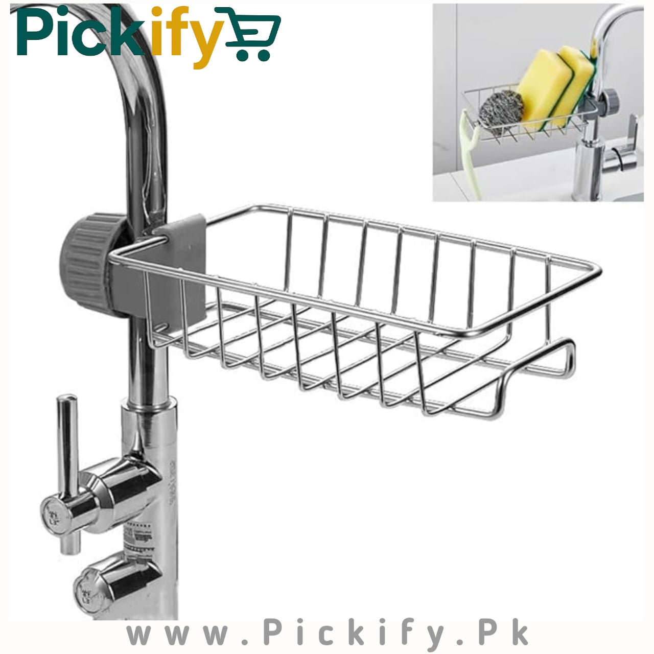 Kitchen Sink Sponge Holder, Faucet Rack