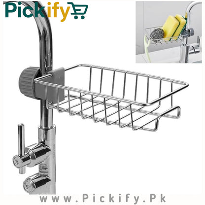 Kitchen Sink Sponge Holder, Faucet Rack
