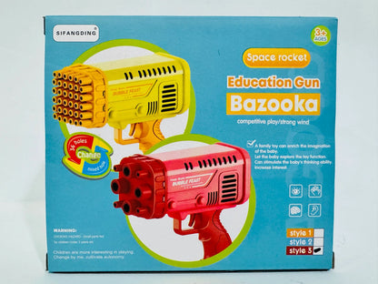 Bubble Machine Gun Toy for Kids, 36 / 8 Holes