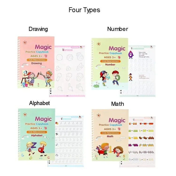 Sank Magic Practice Book, 4 PCs