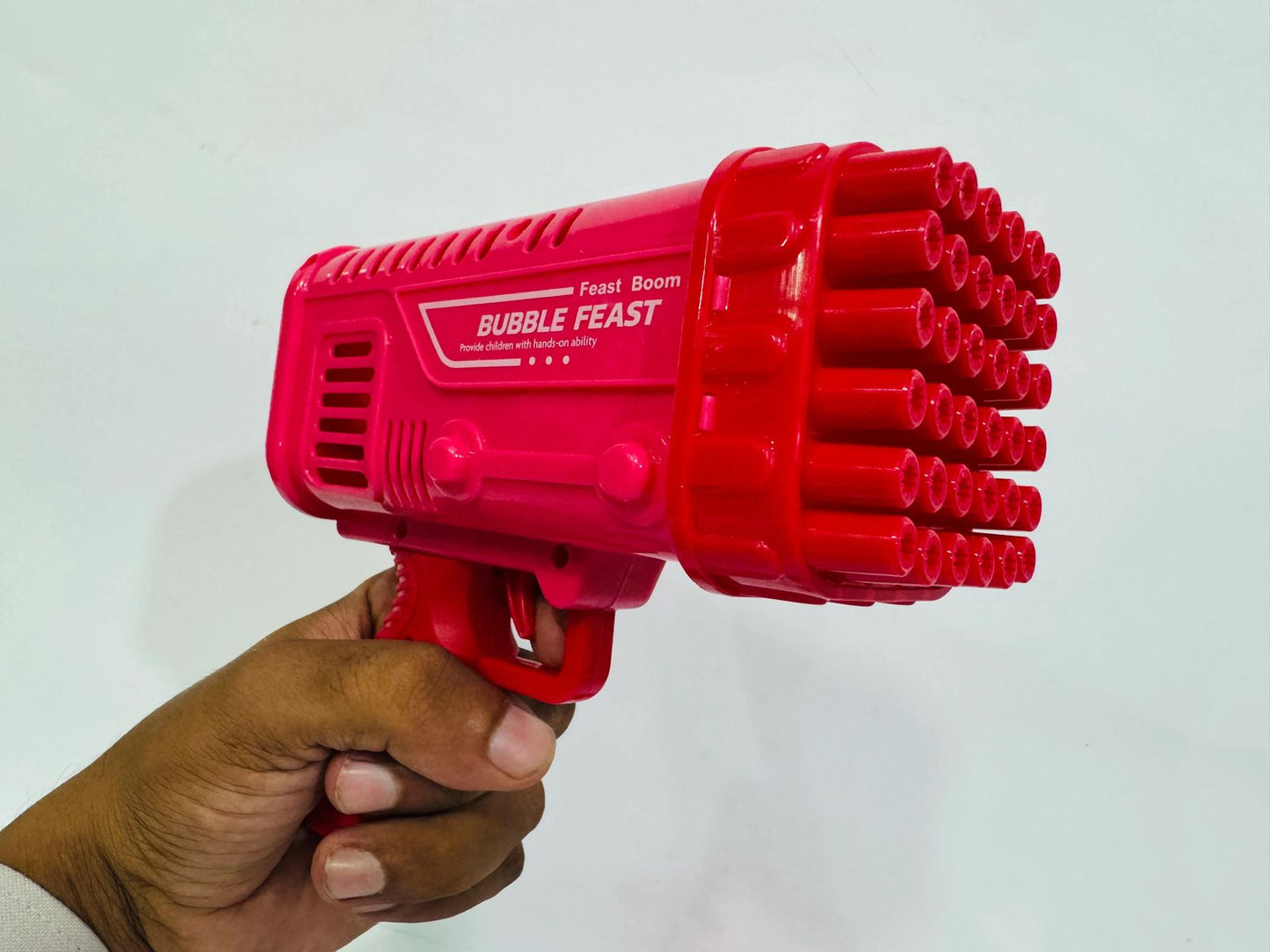 Bubble Machine Gun Toy for Kids, 36 / 8 Holes