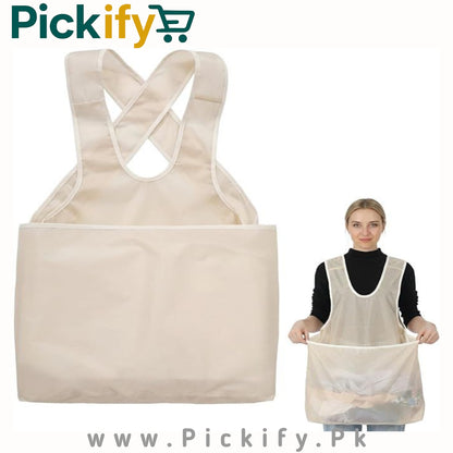 Laundry Apron With Pocket for Wet Clothes
