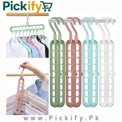 9-Hole Space Saving Hanger, 360° Rotatable