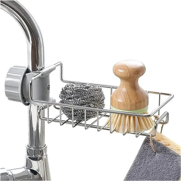 Kitchen Sink Sponge Holder, Faucet Rack