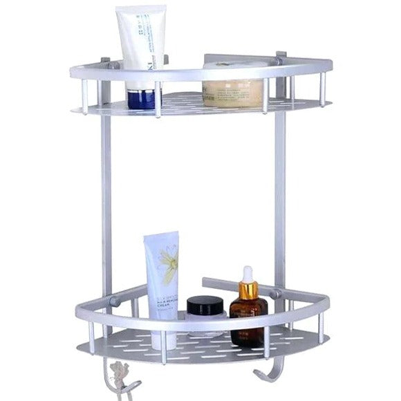 2-Tier Aluminum Corner Rack