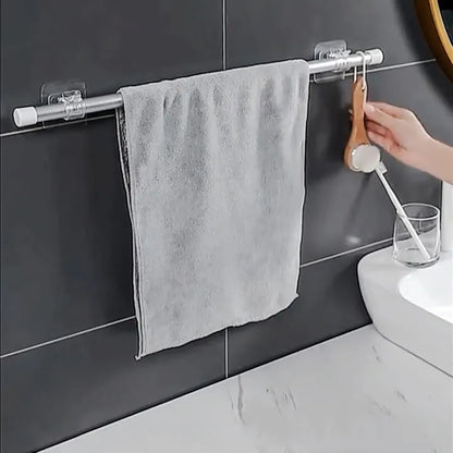 No-Drill Self-Adhesive Curtain Rod Holder