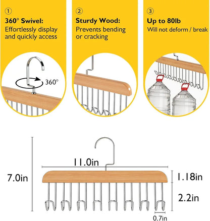 8-Hook Wooden Hanger