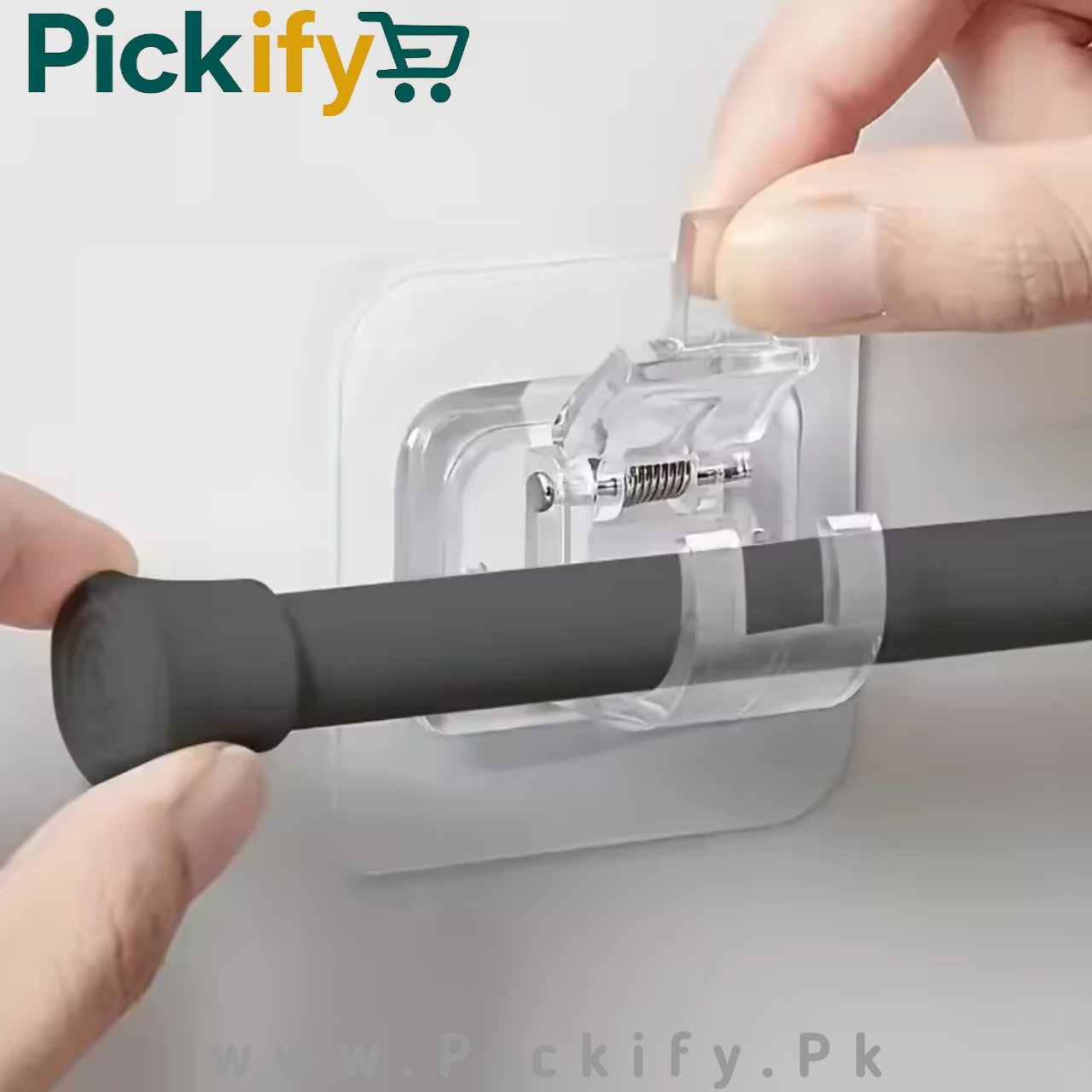 No-Drill Self-Adhesive Curtain Rod Holder