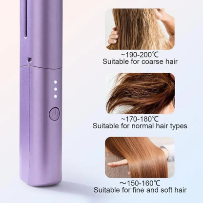 Wireless Hair Straightener Comb - USB Rechargeable