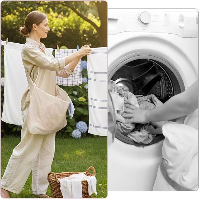 Laundry Apron With Pocket for Wet Clothes