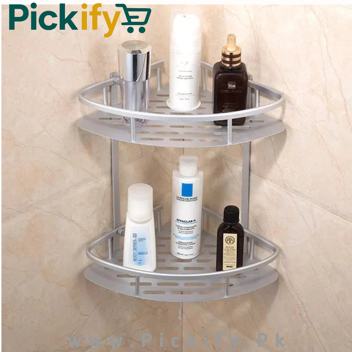 2-Tier Aluminum Corner Rack