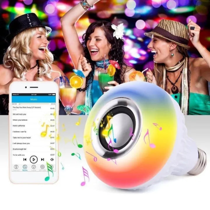 LED Music Bulb With Bluetooth Speaker