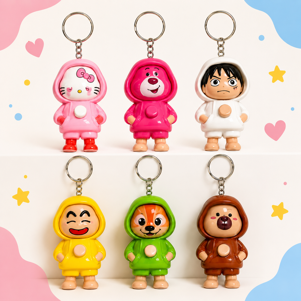 Cute Face Changing Keychain