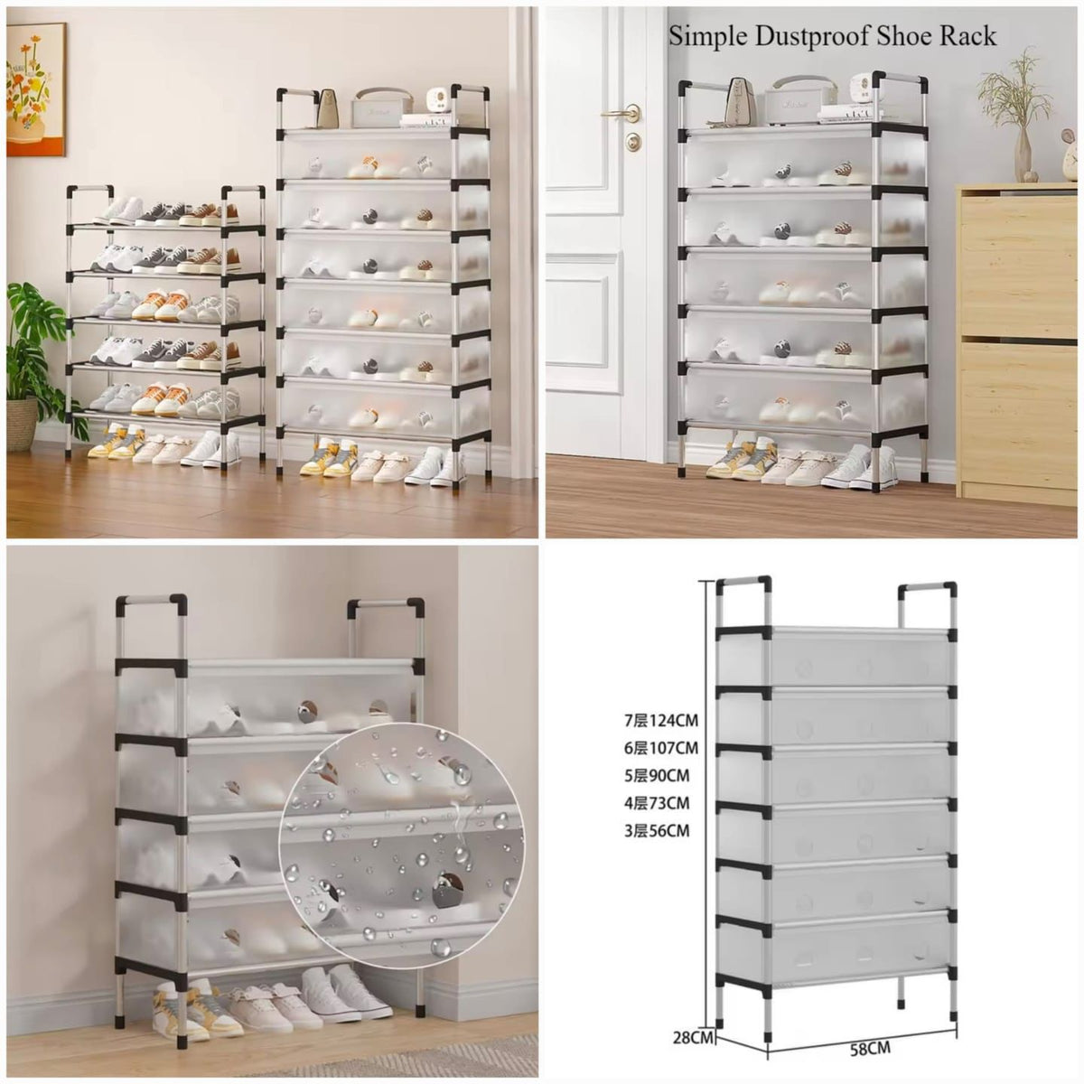 Dust Proof Shoe Rack