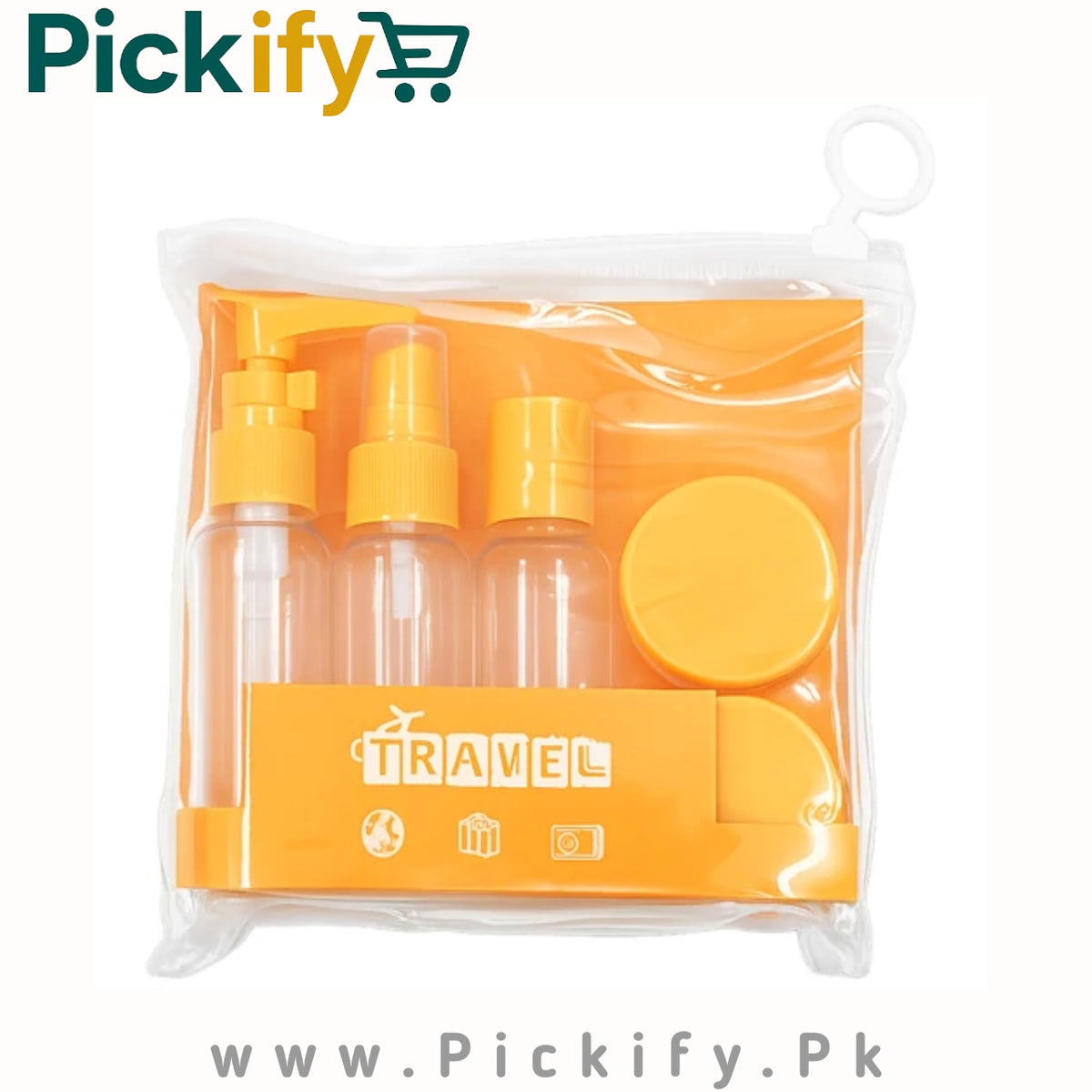 6-in-1 Travel Kit With Clear Zipper Pouch