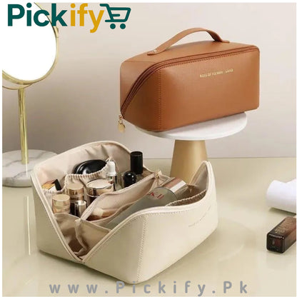 Leather Cosmetic Organizer