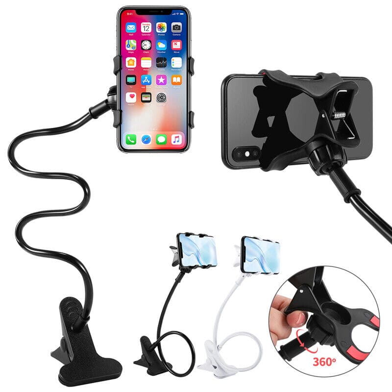 Flexible Mobile Holder With Desk Clip Clamp
