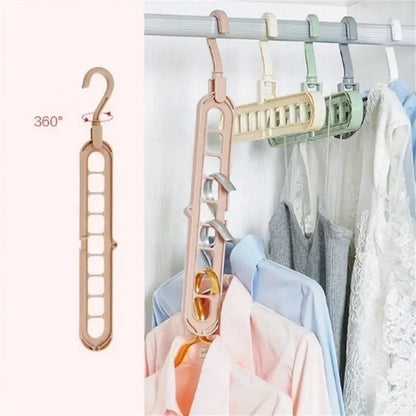 9-Hole Space Saving Hanger, 360° Rotatable