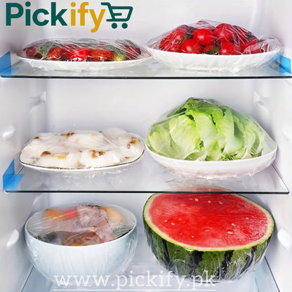 100 Pcs Food Cover Polythene Covers