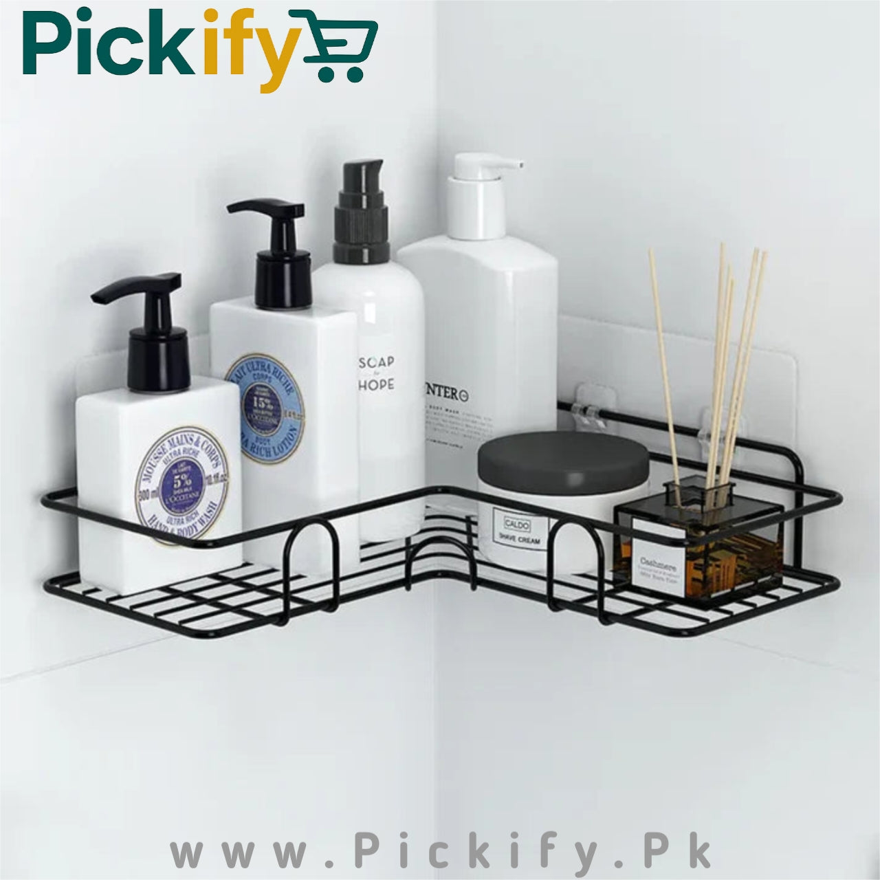 Self-Adhesive Corner Metal Rack