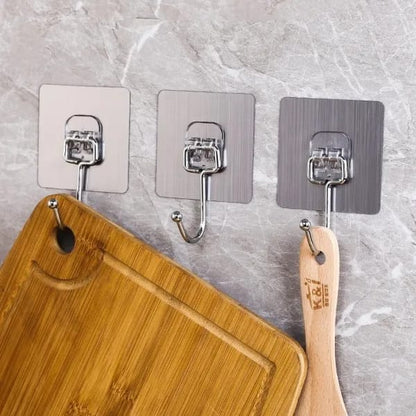 10 Pcs Strong Adhesive Hooks, High Quality Hooks