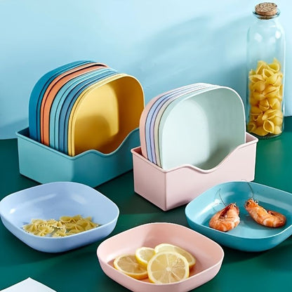 Snack Square Plate, 10 Pcs
