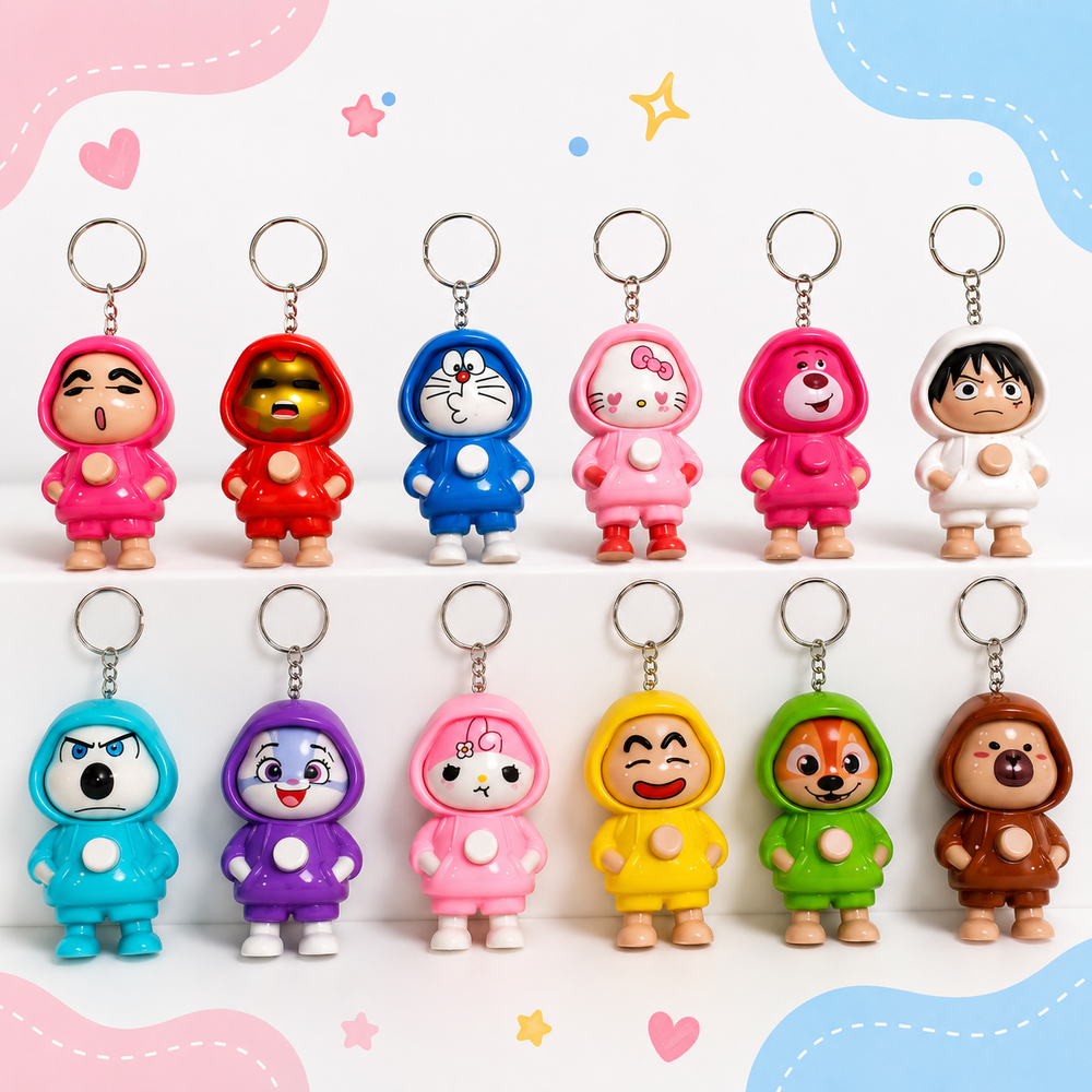 Cute Face Changing Keychain